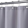 thumbnail image 3 of CAROMIO 72"W x 84"L Waffle Weave Shower Curtains Blackout Heavy Duty Farmhouse Fabric Shower Curtain for Bathroom, Gray, 3 of 8