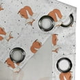 thumbnail image 3 of Ambesonne Fox Grommet Curtain Single Panel, Orange Forest Animal, 50"x60", Orange Seafoam Black, 3 of 5
