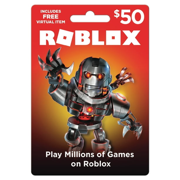 Roblox $50 Game Card, Digital Download - Walmart.com ...