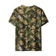 thumbnail image 5 of Ceisia Men's Striped Texture Camouflage Print Crew Neck T-Shirts, Stretchy Breathable Casual Short Sleeve Tops Gifts, 5 of 9