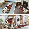 thumbnail image 5 of Runner Rug 2'x6', Farm Cow Washable Non-Slip Hallway Runner Rugs, Country Cabin Red Barn Animals Sunflowers Plaid Bedside Rugs Floor Mats Carpet Runners for Kitchen Bathroom Laundry Room, 5 of 8