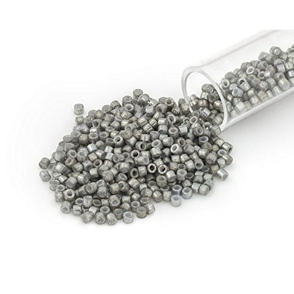 Miyuki Delica Seed Bead 11/0 White Gold Luster Grey AB Opaque