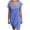 Light Blue, variant on Chbgutlmr Summer Dresses for Women Short Sleeve Knot Front Irregular Hem Scoop Neck Dress Casual Loose Comfy Trendy Dress