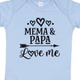 thumbnail image 4 of Inktastic Mema and Papa Love Me Girls Baby Bodysuit, 4 of 5