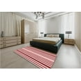 thumbnail image 4 of Ahgly Company Indoor Square Patterned Grapefruit Red Area Rugs, 3' Square, 4 of 6