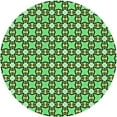 thumbnail image 1 of Ahgly Company Machine Washable Indoor Round Transitional Army Green Area Rugs, 5' Round, 1 of 7