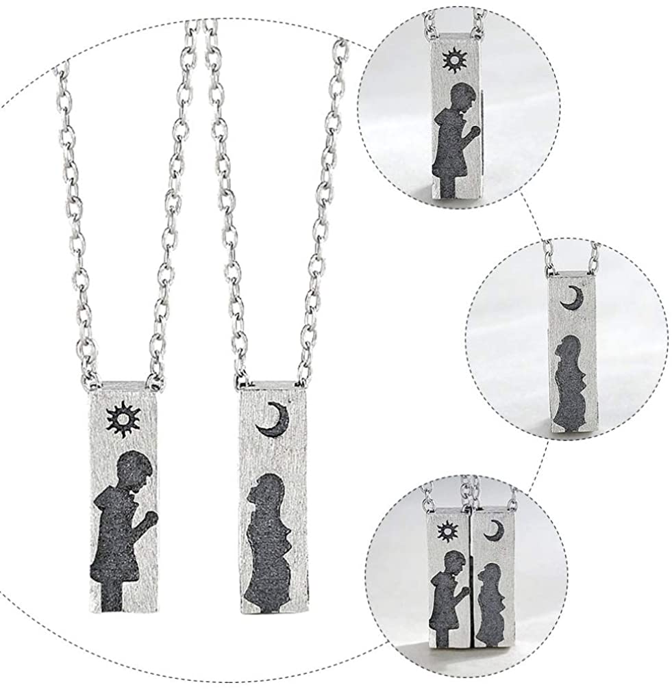 Moon Couples Necklace Romantic 