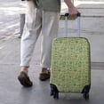 thumbnail image 3 of Green Bigfoot and Text Pattern Luggage Cover Fashion Suitcase Cover Baggage Covers Fit 25-28 Inch Luggage (Go Travel), 3 of 5