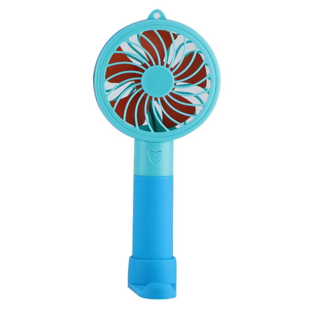 Mini ventilador de escritorio Baoblaze portátil recargable USB 2000 mAh azul