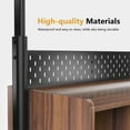 thumbnail image 6 of FITUEYES Sturdy Rolling TV Stand with Wheels for 50-85 Inch TVs with Open Shelves, 6 of 9