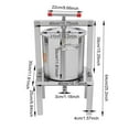 thumbnail image 2 of 13.25L Fruit Honey Presser Manual Honey Press Wax Cider Wine Fruit Press, 2 of 19