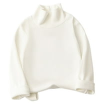 cfhntfmh Toddler Turtleneck Shirts Baby Boys Girls Long Sleeve T-Shirt Soft Loose Comfy Thermal Undershirt Newborn Clothes