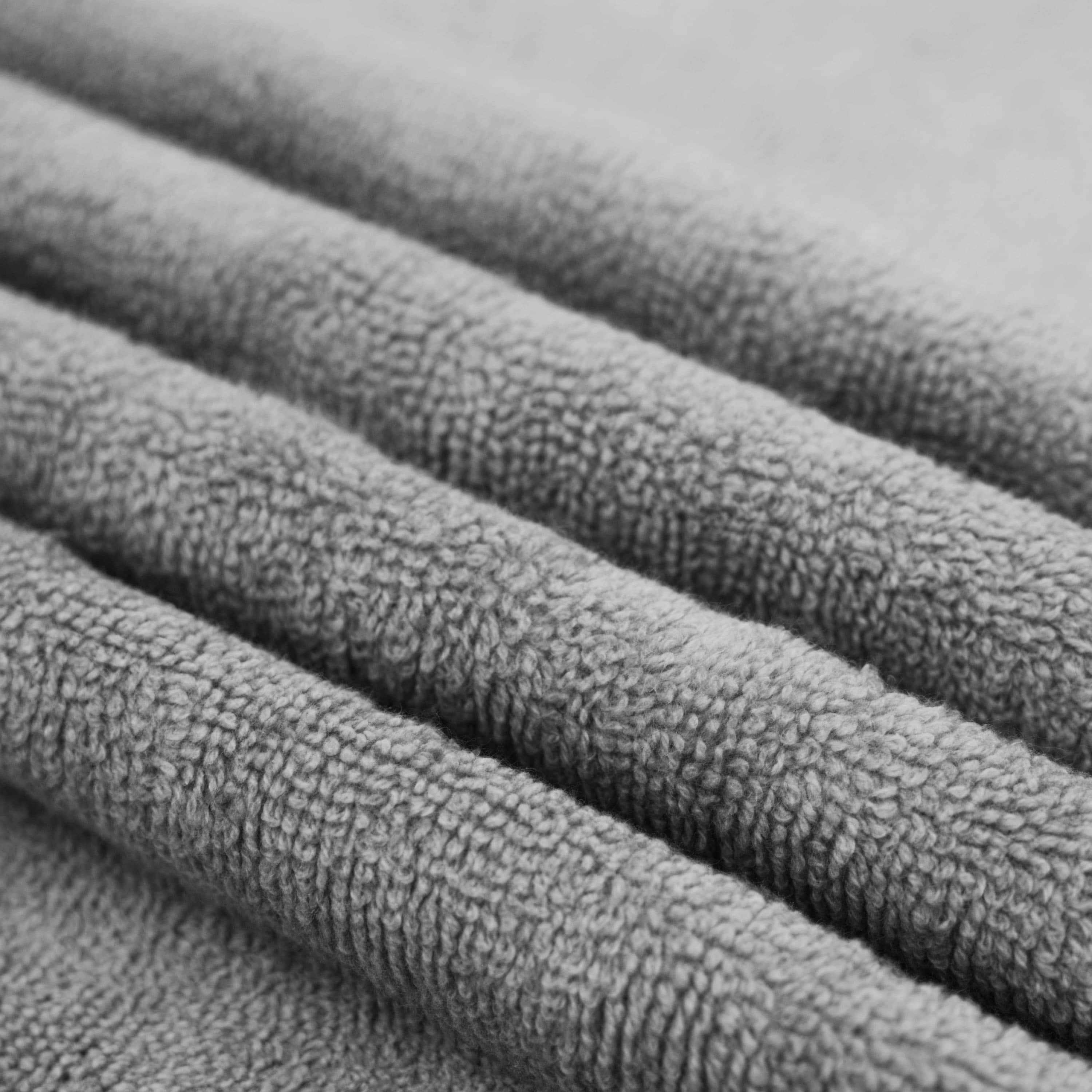 Virtu Hand Towel Sets For Bathroom 100% Ring Spun Cotton Luxury Hand Towel Set 4 Pc Highly Absorbent Towels, Dark Gray