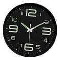 thumbnail image 4 of Lipstore Glow in The Dark Wall Clock 25cm Timepiece for Living Room Office Decoration Style B, 4 of 8