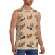 thumbnail image 2 of Balery Squirrel nut backgrounds Camisetas sin mangas para hombre, absorbe la humedad y protege contra el mal olor.-XX-Large, 2 of 7