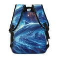 thumbnail image 4 of Gaeub Beautiful Ocean Dolphin Ergonomic Lightweight Laptop Backpack - Multiple Pockets for School, Work, Travel, Outdoor Activities -One Size, 4 of 5