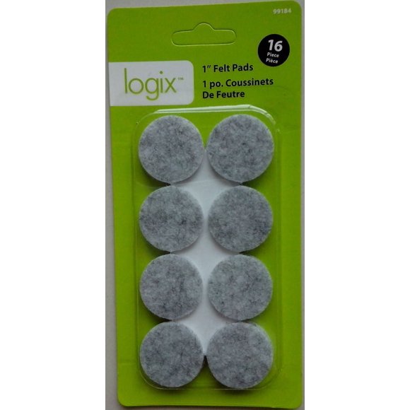 Logix 1" Round Felt Pads