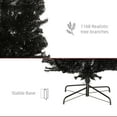 thumbnail image 5 of HOMCOM 8' Unlit Pencil Christmas Tree Holiday Decor with Stand, Black, 5 of 9
