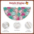 thumbnail image 3 of Balery Tropical Leaves Printed Christmas Tree Skirt , Merry Christmas Party Christmas Tree Decoration,Adjustable Tree Skirt-36", 3 of 6