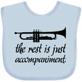 thumbnail image 3 of Inktastic Trumpet Music Joke Boys or Girls Baby Bib, 3 of 4