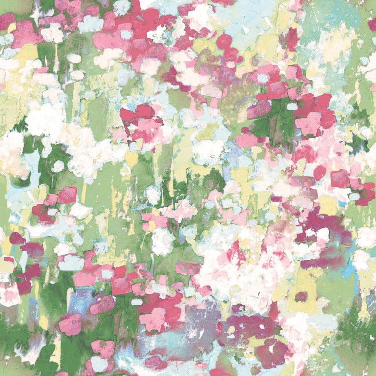 RoomMates Blue, Waverly Abstract Garden Peel & Stick Wallpaper