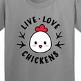 thumbnail image 4 of Inktastic Live Love Chickens Youth T-Shirt, 4 of 5