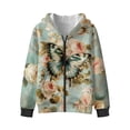 thumbnail image 4 of Xoenoiee Butterfly Rose Flower Print Hoodies Sweatshirt for Kids Long Sleeve Jacket Pullover Hoodie Full Zip Coat with Hood for Teen Girls Fall Outfits Sweat Shirts Jumpers with Pocket, M, 4 of 7