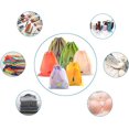 thumbnail image 4 of 6 Pcs PE Drawstring Bag Waterproof Pool Shoes Cloth Toy Organizers Luggage Storage Bag for Travel Gym Plastic Pouch, 4 of 5