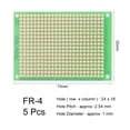 thumbnail image 2 of 5x7cm Single Sided Universal Printed Circuit Board Coppered Green 5pcs, 2 of 3