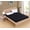 Black, variant on Fitted Bed Sheet Queen King Microfiber 1900 Series 14 Deep Pocket Wrinkle Free