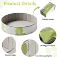 thumbnail image 4 of Rirool 32" Foldable Cat Ball Pit Playpen for Cats, Small Dogs & Toddlers, Sturdy Oxford Pet Play Yard for Indoor Outdoor Use, Portable Pet Pool, Light Green, No Balls Included, 4 of 8
