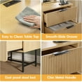 thumbnail image 4 of Vabches Nightstand Set of 2 with Charging Station, Fluted Bedside Tables Night Stands with 2 Drawers and Metal Handle for Bedroom, Living Room, 4 of 8