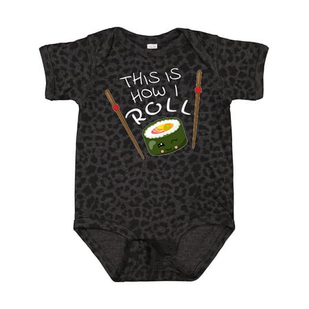 

Inktastic This is How I Roll- Cute Sushi Gift Baby Boy or Baby Girl Bodysuit