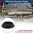 thumbnail image 2 of Unique Bargains Silicone Vacuum Tubing Hose Automotive Vacuum Line High Temperature 33Ft 9/16" 14mm ID 3mm Thickness 1 Pc Black 130PSI Max Pressure, 2 of 6
