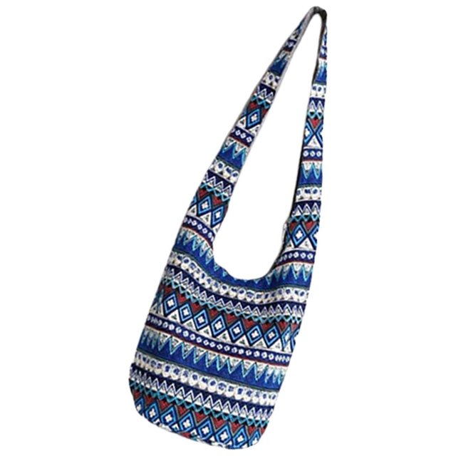 Decodeary Hobo Sling Bags Messenger Purses Crossbody Shoulder Bucket Bag Blue