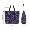 thumbnail image 5 of Kdxio Lavender Flowers Casual Tote Bags Women Big Capacity Shoulder Bag for Women Travel Shoulder Bags Handbags, 5 of 8