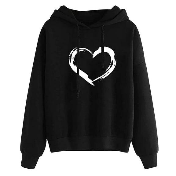 Gkeoshab Cardigan Sweaters for Women Womens Oversized Hoodies Fleece Sweatshirts Fall Fashion 2026 Pullover Sweaters Winter Clothes Black L