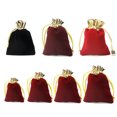 thumbnail image 3 of unbranded 10Ud Bolsas De Saco De Rojo Para Regalos Con Cordón Para Dulces Y Joyería, 3 of 8