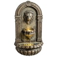 thumbnail image 1 of Outsunny Wall-Mounted 3-Tier Outdoor Fountain with LED Lights, 1 of 10