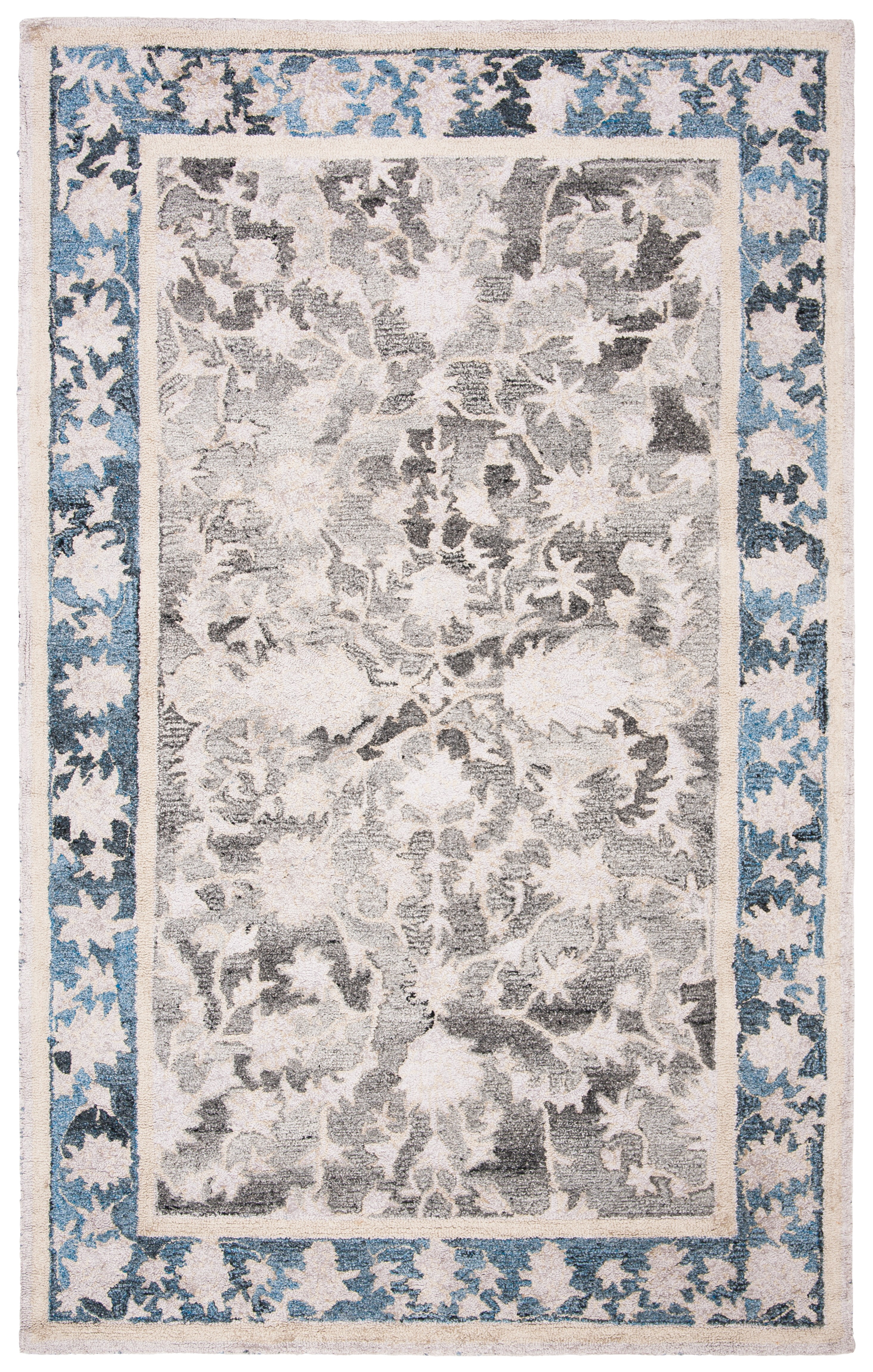 SAFAVIEH Abstract Cynthia Oriental Area Rug, Beige/Blue, 6' x 9'