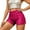 Hot Pink, variant on MIASHUI Court Style Fashion Metal Sequin Stretch Waistband Slim Fit Low Rise Versatile Shorts Hot Pink,S