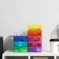 thumbnail image 4 of Novelinks Plastic Storage Box Containers Pencil Box, Colorful, 18 Pack, 4 of 11