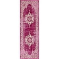 thumbnail image 1 of Unique Loom Charm Modern Area Rug 2' 2 x 6' Runner Pink/Ivory, 1 of 1