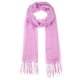 thumbnail image 1 of Bufanda de invierno cálida de imitación de cachemira INSPIRE CHIC, chal de flecos de color sólido para mujeres y hombres 78.7"x27.6" púrpura claro, 1 of 6
