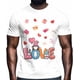 thumbnail image 2 of T-Shirts for Men, Romantic Heart Dwarf Crew Neck Cotton T-Shirt Men's Short Sleeve Valentine's Day Love Hearts Lip Letter, 2 of 8