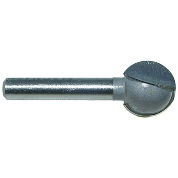 Magnate 2523 Plunge Ball End Carbide Tipped Router Bit — 5/8" Cutting Diameter; 5/8" Cutting Length; 1/4" Shank Diameter; 5/16" Radius; 1-1/4" Shank Length; 2 Flute