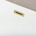 thumbnail image 3 of Kingston Brass VTSQ593223C412 59-Inch Acrylic Rectangular Double Ended Freestanding Tub with Drain in Glossy White/Polished Brass, 3 of 8