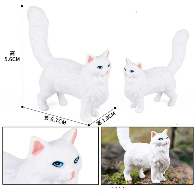 Figuras de perro y gato para decoración del hogar, Mini Ragdoll, Corgi, Golden Retriever, Shiba Inu, juguetes en miniatura de PVC, 1 piezas qiuyongming unisex