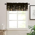 thumbnail image 4 of Mushroom Curtains Valance, Vintage Dragonfly Moth Animal Botanical Print Rustic Woodland Bedroom Living Room Kitchen Valance 54x18in, 4 of 5