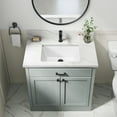 thumbnail image 4 of Kraus KCU-244 Elavo 20-1/4" Rectangular Vitreous China Undermount Bathroom Sink - White, 4 of 7